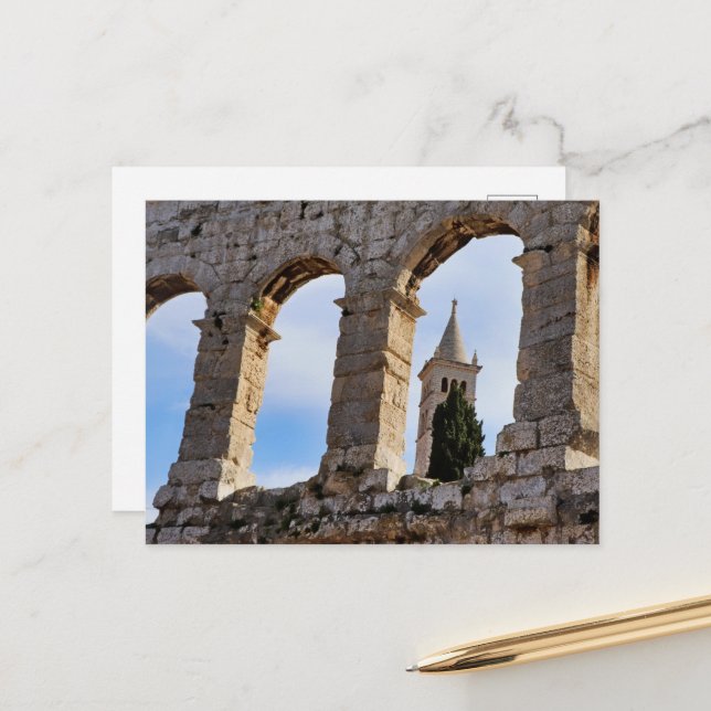Pula Arena Kroatien Postkarte (Vorderseite/Rückseite Beispiel)