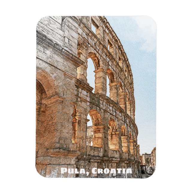 Pula Croatia Adriaküste Magnet (Vertikal)