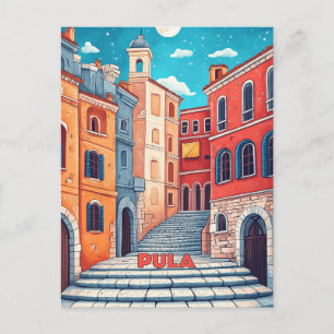 Pula Croatia Reisen Postkarte