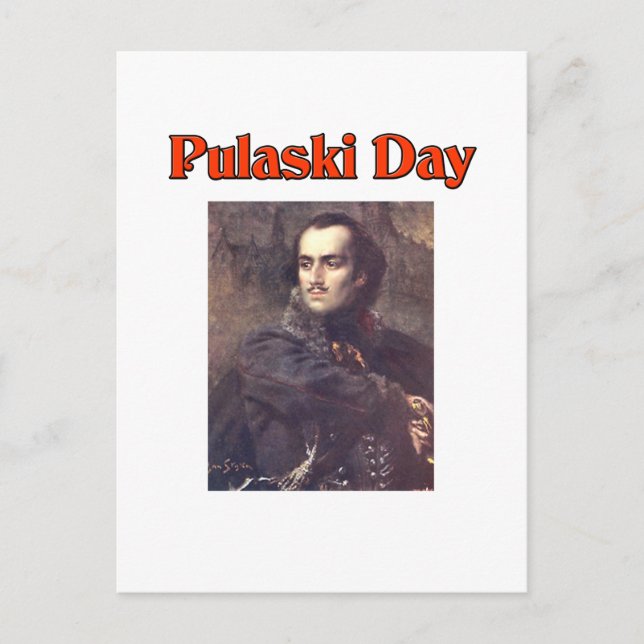 Pulaski Day Postkarte (Vorderseite)