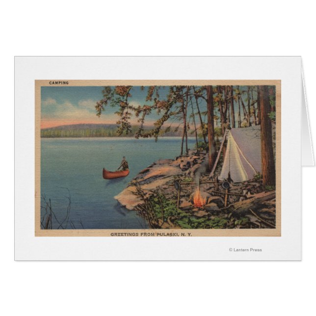 Pulaski, New View of Canoe, Camping, Zelt, See (Vorderseite (Horizontal))