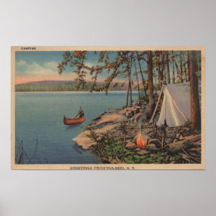 Pulaski, New View of Canoe, Camping, Zelt, See Poster