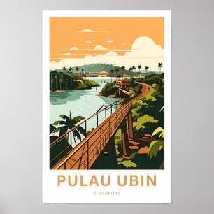Pulau Ubin Singapur Travel Print Poster