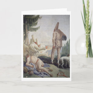 Pulcinella am Feiertag Feiertagskarte