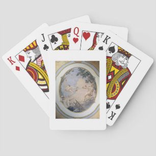 Pulcinella auf einer Schaukel, 1797 (Fresko) Spielkarten