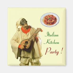 PULCINELLA, ITALIENISCHES KÜCHENSPAGHETTI PARTY MAGNET