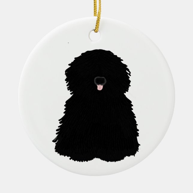 Puli Christmas Ornament (Vorne)