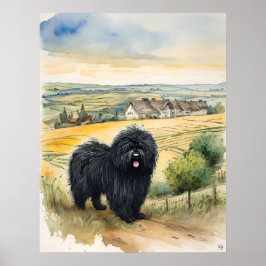 Puli - Dog Art Print Poster