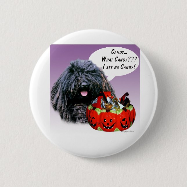 Puli Halloween Candy Button (Vorderseite)