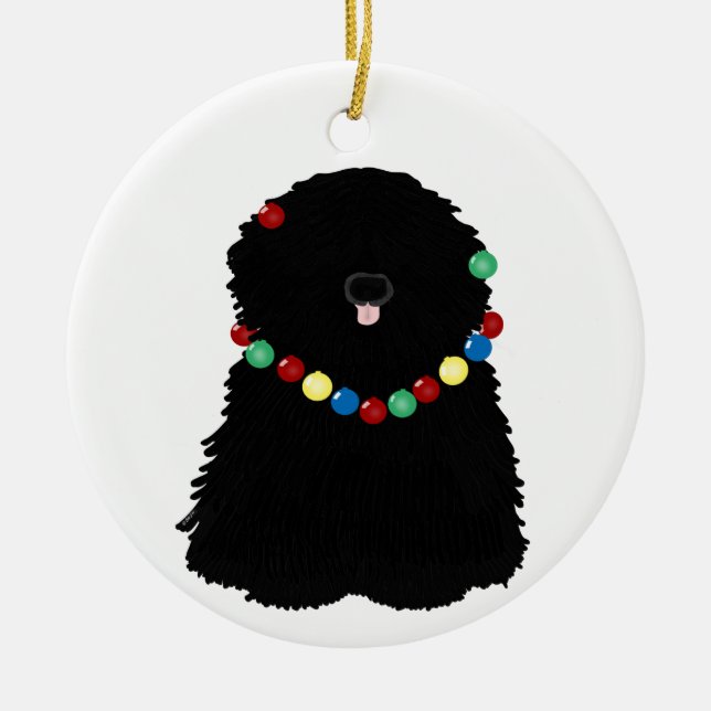 Puli Holiday Ornament (Vorne)