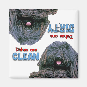 Puli Hund Liebhaber Geschirrspülmaschine Magnet
