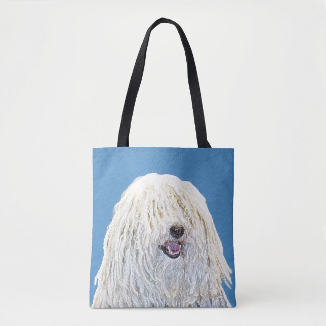 Puli-Malerei - Niedliche Original Hunde-Kunst (Vorderseite)