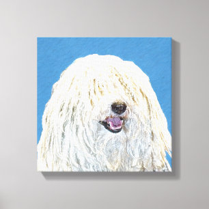Puli-Malerei - Niedliche Original Hunde-Kunst Leinwanddruck