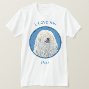 Puli-Malerei - Niedliche Original Hunde-Kunst T-Shirt
