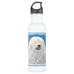 Puli-Malerei - Niedliche Original Hunde-Kunst Trinkflasche