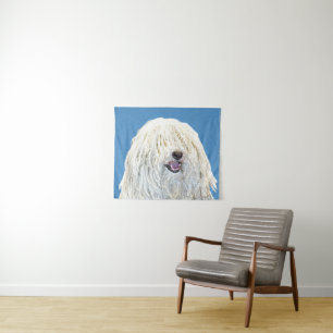 Puli-Malerei - Niedliche Original Hunde-Kunst Wandteppich