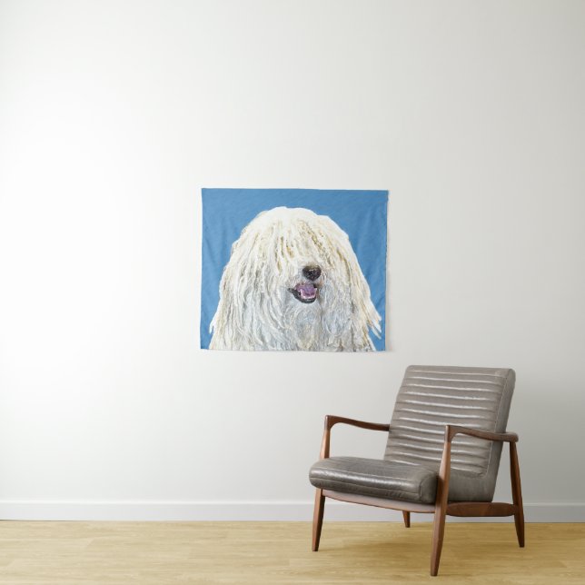 Puli-Malerei - Niedliche Original Hunde-Kunst Wandteppich (Beispiel (Horizontal))