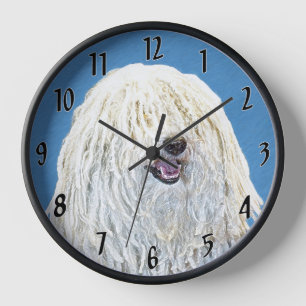 Puli-Malerei - Süße originelle Hundekunst Uhr