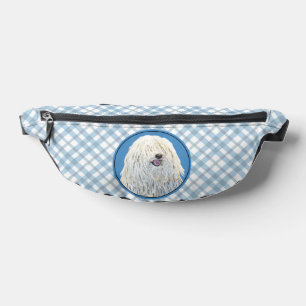 Puli-Malerei Weiße Creme Süße Original-Hunde-Kunst Bauchtasche