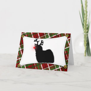 Puli Reindeer Christmas Card Feiertagskarte
