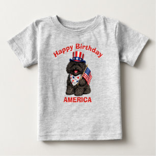 Puli-Welpe (2J) Patriotisches Kind T-Shirt
