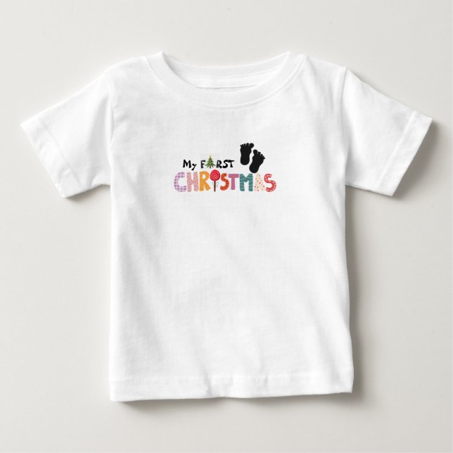 Pull Baby My First Christmas T-shirt (Vorderseite)