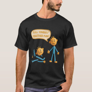 Pull Sie zusammen Broken Boy Stick Sarcasm Sa T-Shirt