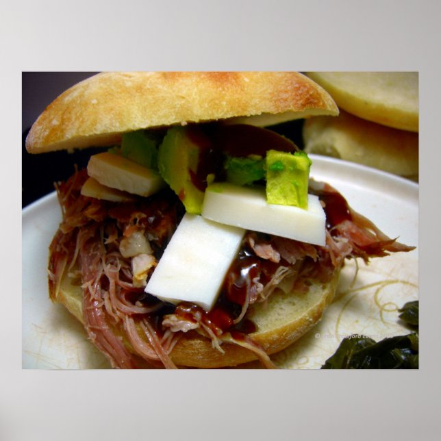 Pulled-Pork-Sandwich Poster (Vorne)