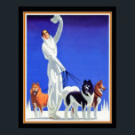 Pullman Art Deco Ad (1930er) 16x20 Poster<br><div class="desc">Fantastische Art Deco Print aus den 30er Jahren für Pullman Winter Comfort.</div>