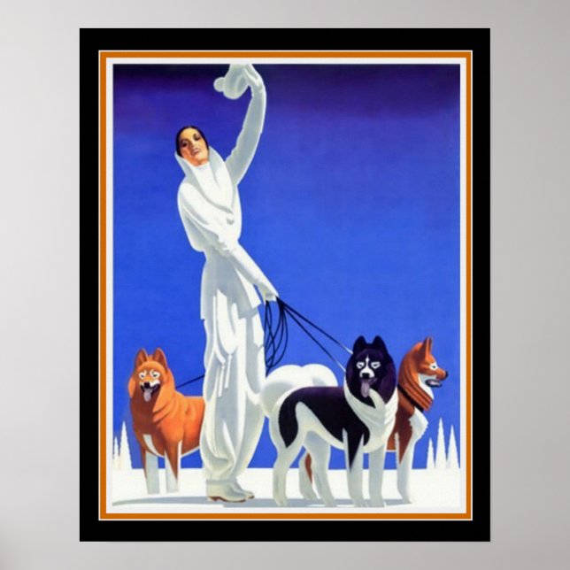 Pullman Art Deco Ad (1930er) 16x20 Poster (Vorne)