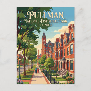 Pullman National Historical Park Illinois Postkarte
