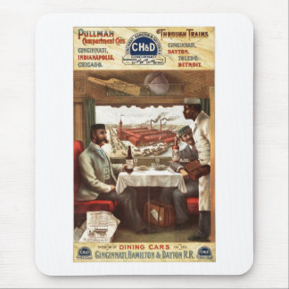 Pullman-Speisewagen auf Zug 1894 Mousepad