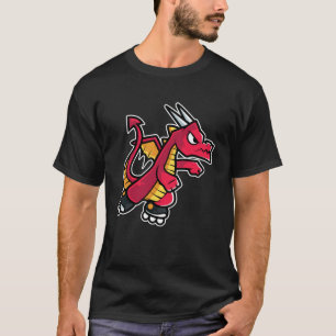 Pullover-Hoodie für den Retro-Roller-Skate des Rot T-Shirt