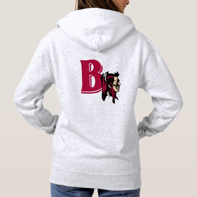 Pullover-Hoodie für Frauen: Braves (1020) Hoodie (Rückseite)
