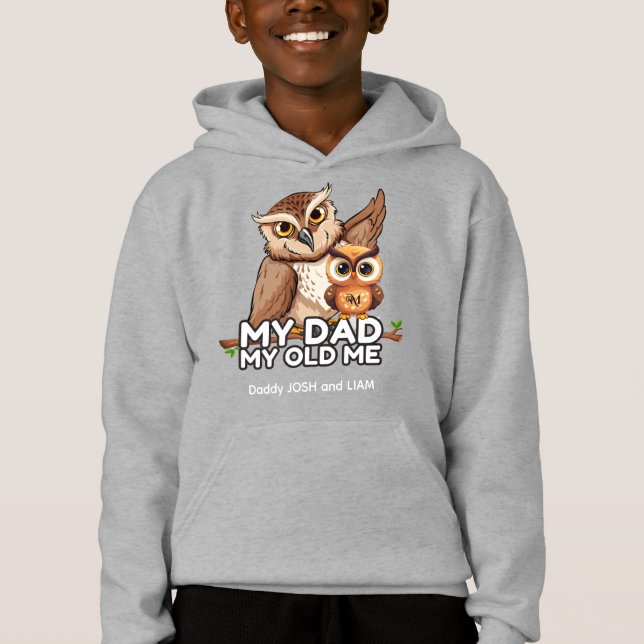 Pullover Hoodie : Mein Vater Mein Altes Ich (grau) (Vorderseite)
