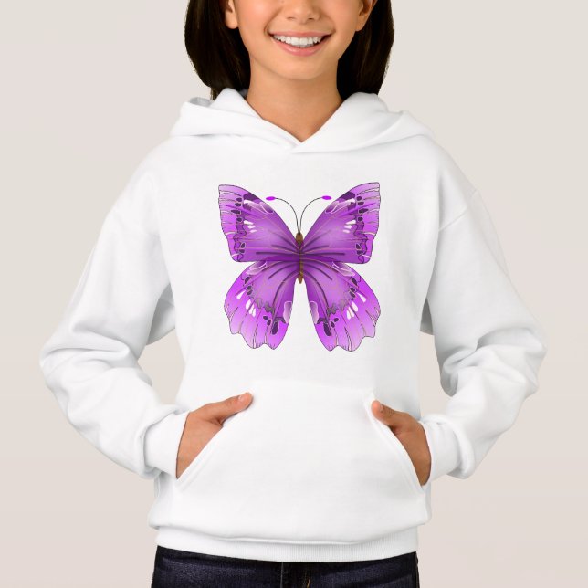 Pullover Hoodie - Schmetterling (Vorderseite)