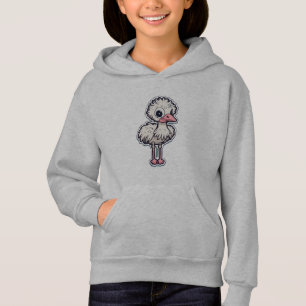 Pullover-Hoodie von Mädchen mit Niedlichem Strauß Hoodie