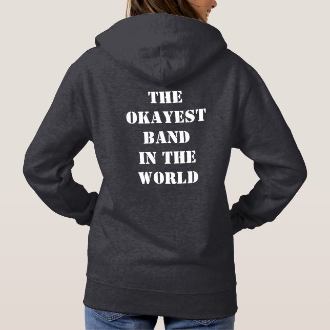 Pullover-Hoodie 'Women's Mediocre!' mit Motto Hoodie (Rückseite)