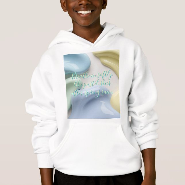 Pullover-Kapuzenpullover für Kinder in stylischem  Hoodie (Vorderseite)