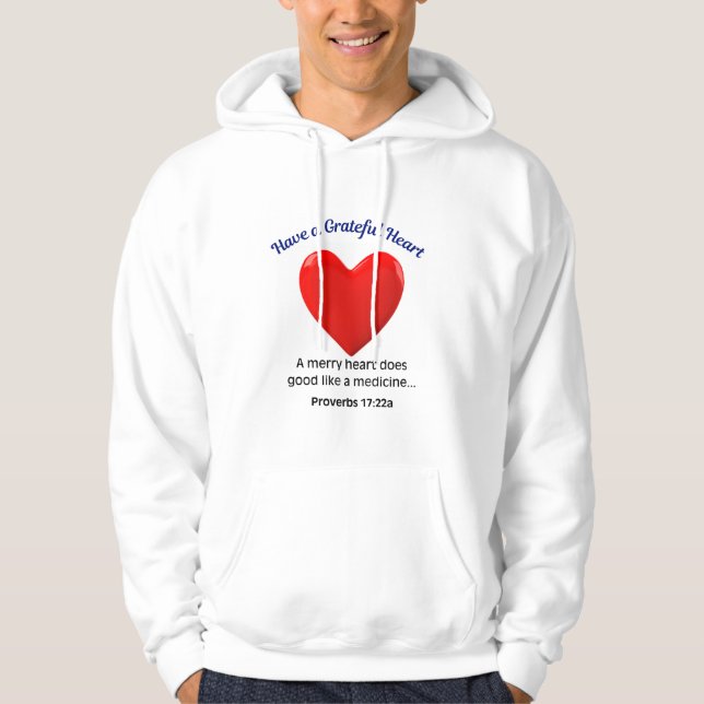 Pullover mit dankbarem Herzen (Vorderseite)