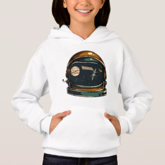 Pullover mit Kapuze für Mädchen - Weltraumhelm