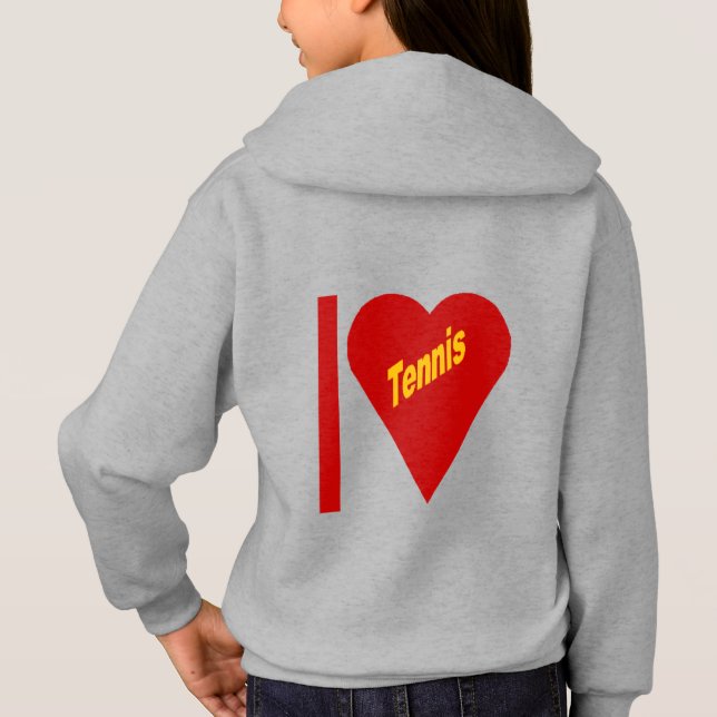 Pullover mit Stahlkappen I LOVE TENNIS (Rückseite)