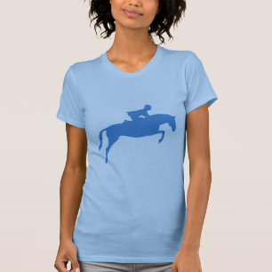 Pullover-PferdeSilhouette (blau) T-Shirt