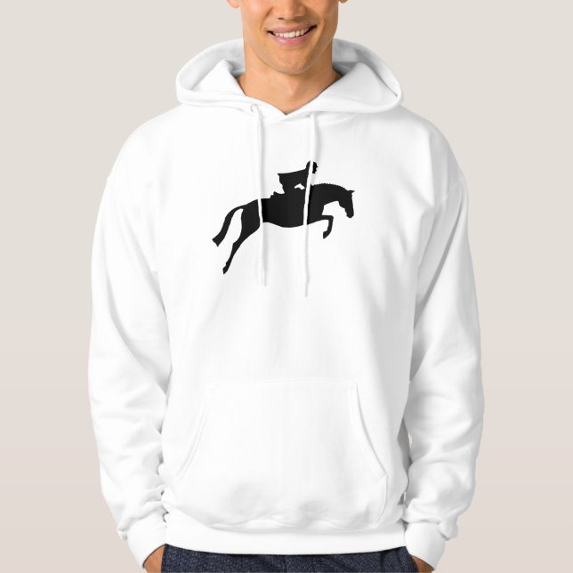 Pullover-PferdeSilhouette Hoodie (Vorderseite)