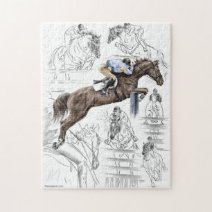 Pullover-Pferdezaun-Montage Puzzle