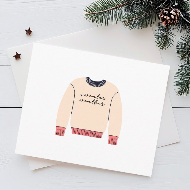 Pullover-Wetter Feiertagskarte (Von Creator hochgeladen)