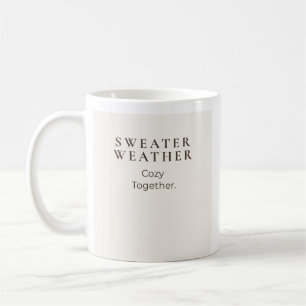 Pullover Wetter Gemütlich Zusammen Kaffeetasse