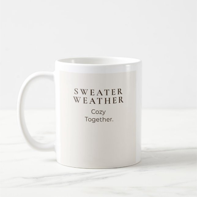 Pullover Wetter Gemütlich Zusammen  Kaffeetasse (Links)