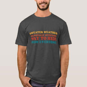 Pullover Wetter Introvert Humor Slogan