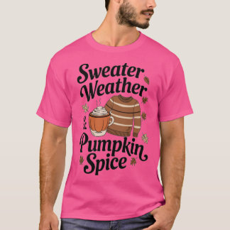 Pullover-Wetter-Kürbisgewürz Oversized T-Shirt